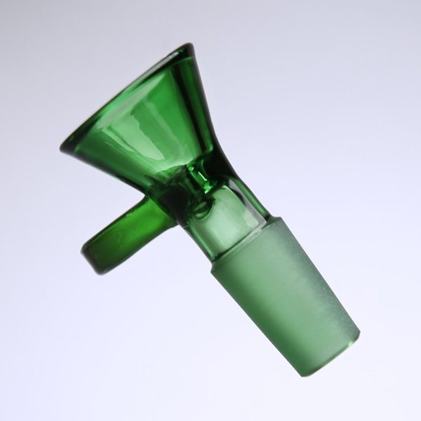 GB03 14mm Male Thick Glass Bong Slides Bowl With Handle Funnel Male Hourglass Smoking Accessories Water Pipe Bongs - Image 4