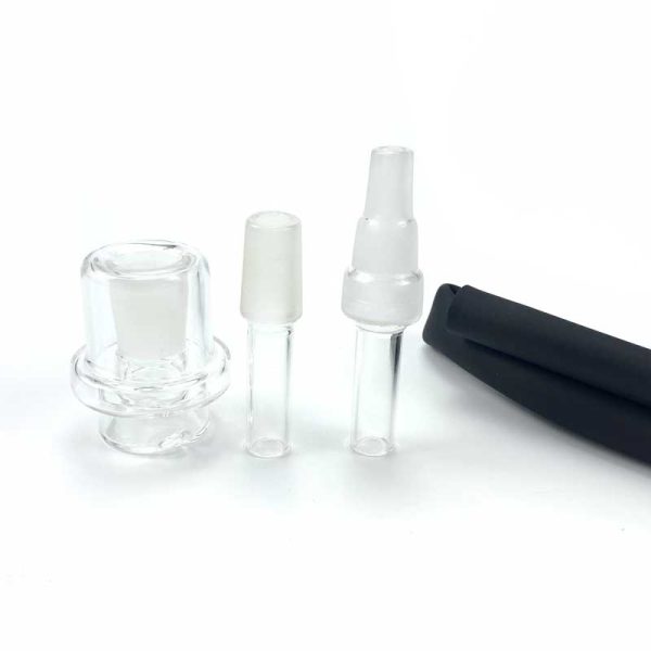 Pockety Glass Whip Kit 14mm Male + 3 in 1 Male Adaptor to Glass JCVAP Dab Rig - Image 3