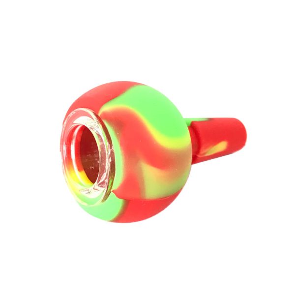 14mm Male Silicone Slide Bowl with Glass Insert - Image 2