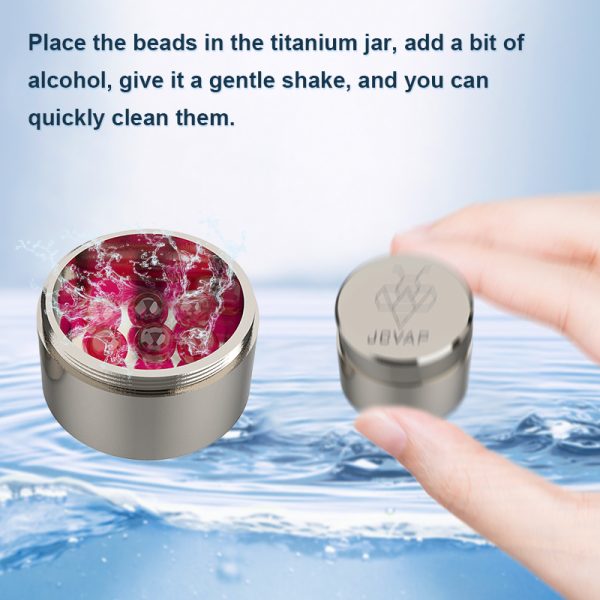 JCVAP Authentic  Ruby Terp Pearls 6 pcs for Dab with Titanium Rio Jar - Image 2