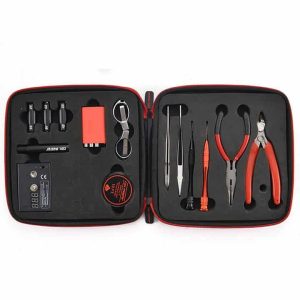 DIY E-Cigarette Tool Kit Coil Jig Ceramic Tweezers Pliers Heat Wire Ohm Tester