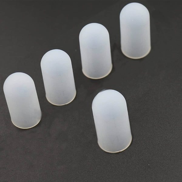Reusable Anit-hot Silicone Finger Sleeves for Protecting Skin 5pcs/pack - Image 2