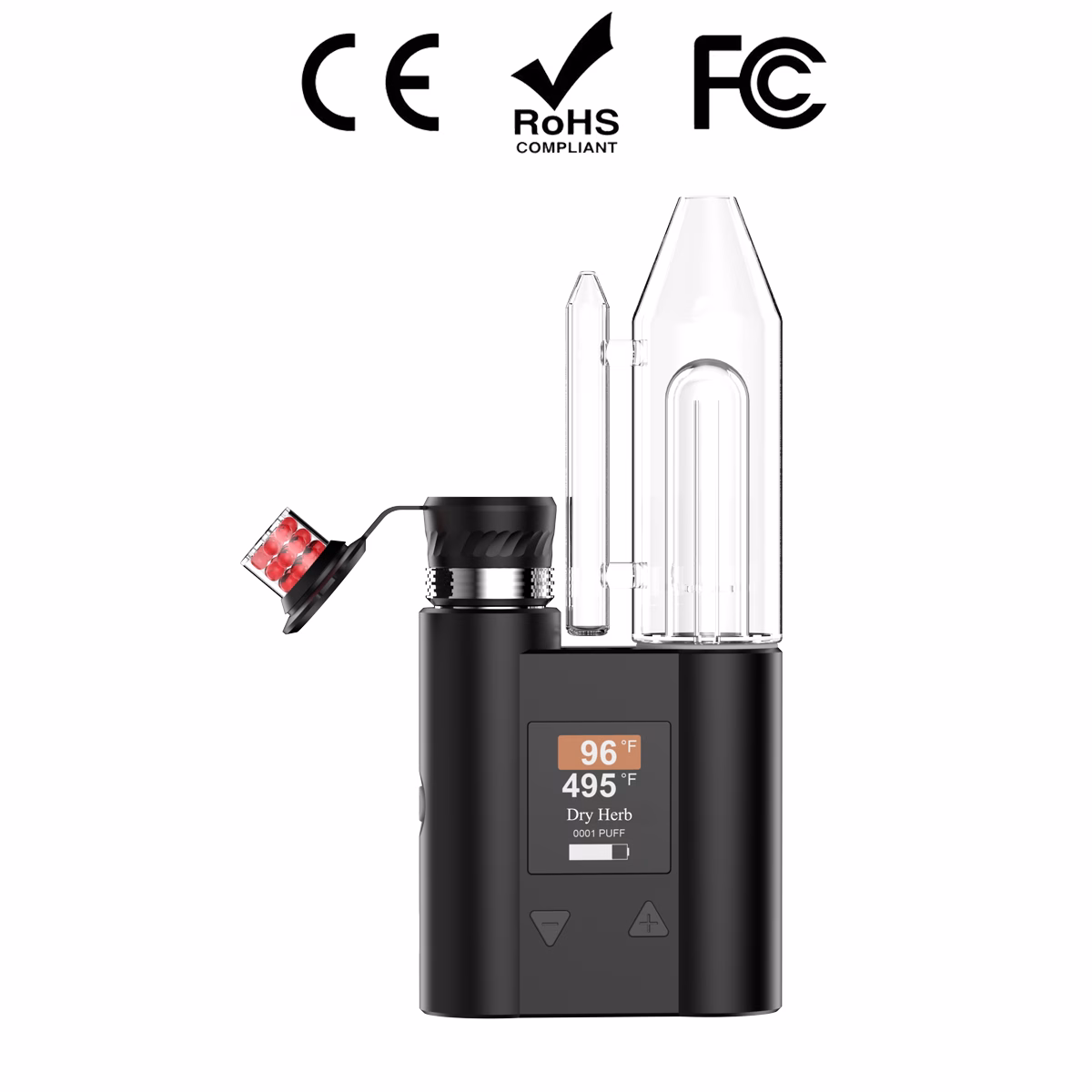 Herbcloud Quartz Ball Vape for dry herb with CE ROHS FCC