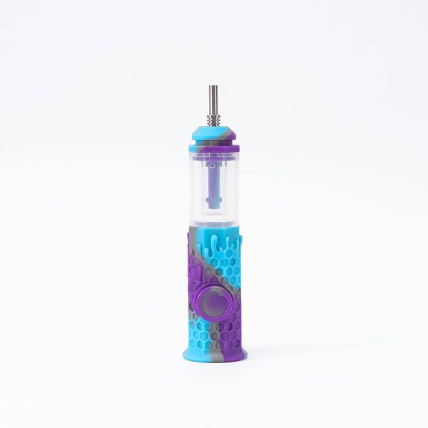 Honeycomb Silicone Nectar Collector with 10mm Titanium Nail Water Filtration - Image 3