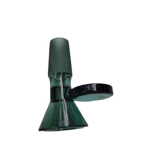 GB03 14mm Male Thick Glass Bong Slides Bowl With Handle Funnel Male Hourglass Smoking Accessories Water Pipe Bongs