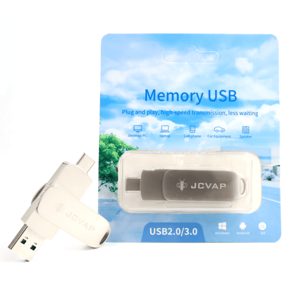 USB Type-C 2 in 1 Flash Drive - JCVAP Brand Merchandise