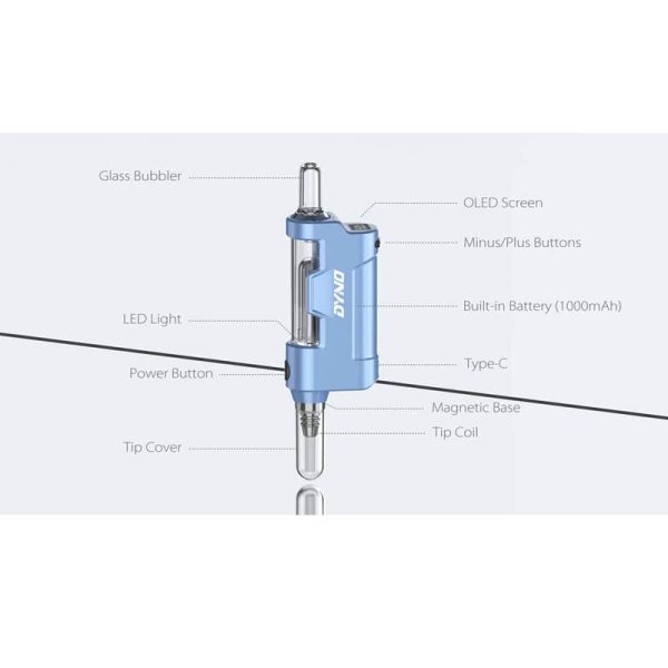 Yocan Dyno Digital Nectar Collector Vaporizer with Glass Bubbler - Image 4
