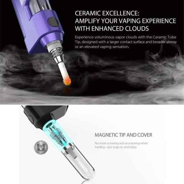 Yocan Dyno Digital Nectar Collector Vaporizer with Glass Bubbler - Image 5