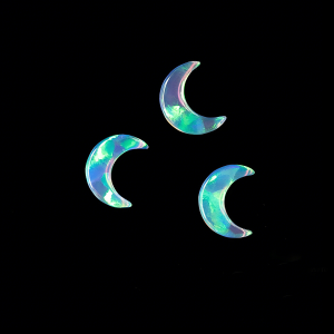 Double-sided Moon Opal Pearls 3.6mmX5mm